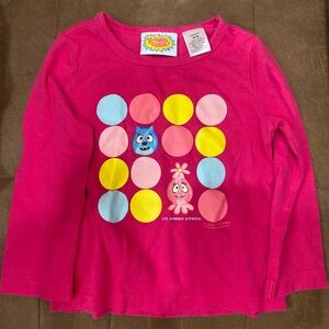 Vintage Yo Gabba Gabba Pink Long Sleeve Kids Tee